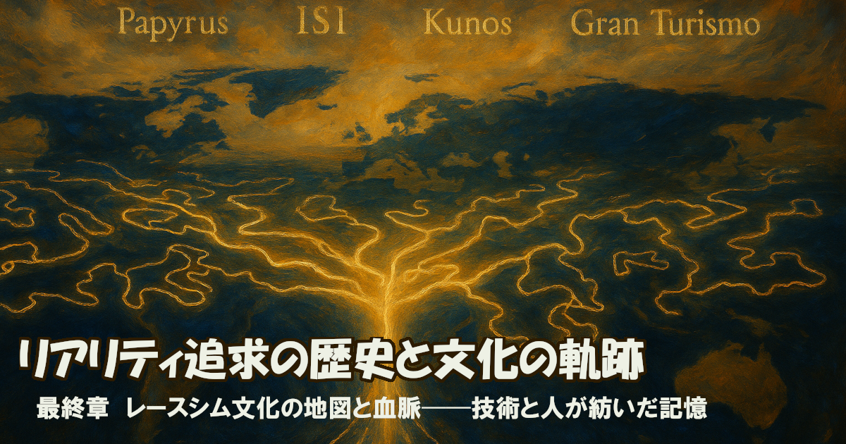 最終章：レースシム文化の地図と血脈──技術と人が紡いだ記憶